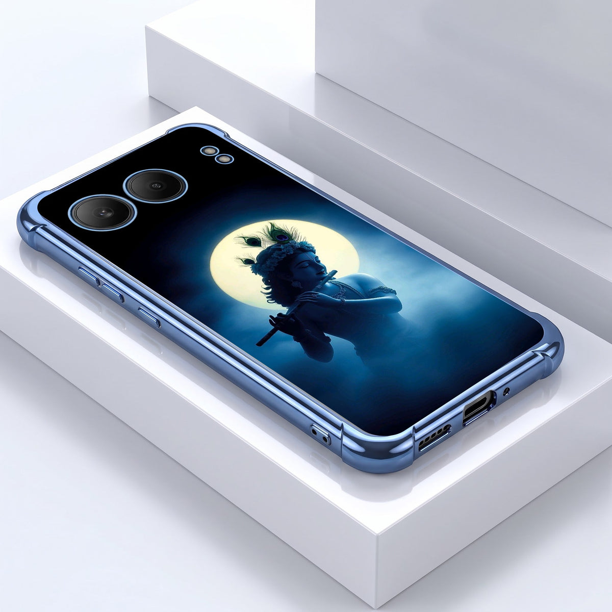 One Plus Nord 4 5G Midnight Krishna Blue Airbags Printed Back Case