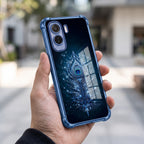 Vivo T5 Pro 5G Premium Peacock Feather Blue Airbags Printed Back Case