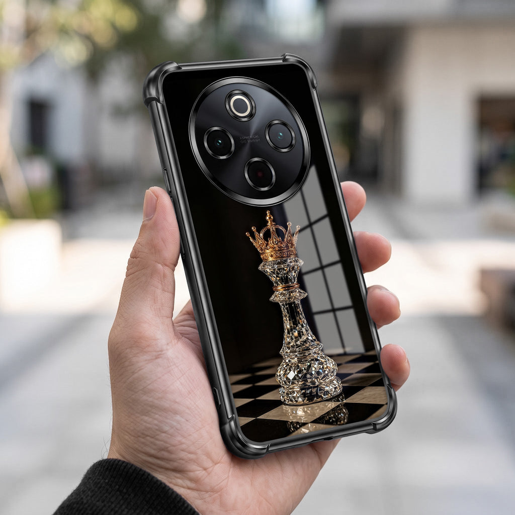 Vivo T4 5G Chess King Black Airbags Printed Back Case
