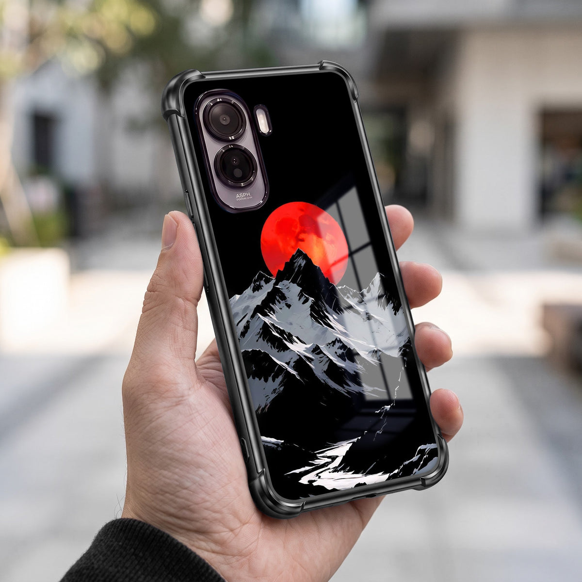 Vivo T5 Pro 5G Blood Moon Black Airbags Printed Back Case