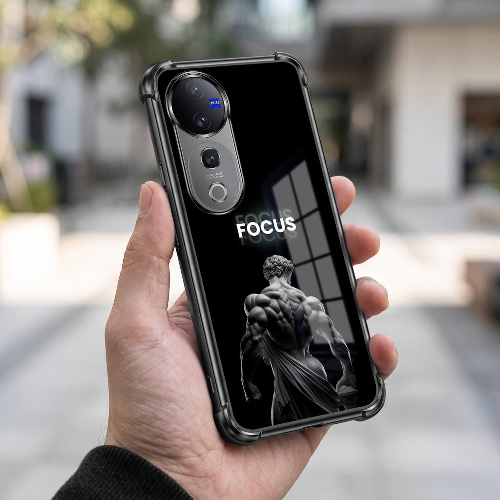 Vivo V40 Pro 5G Focus Black Airbags Printed Back Case