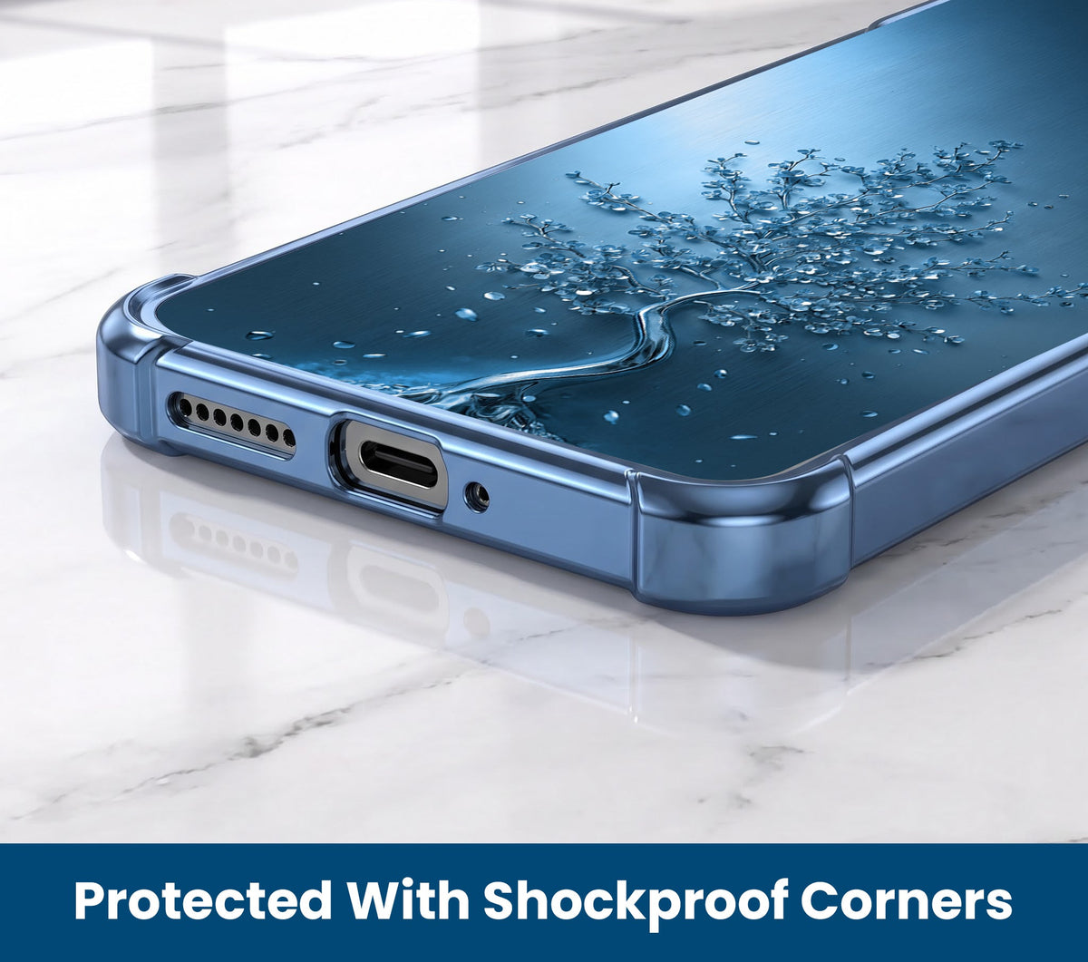 Oppo A5 Pro 5G Faith Tree Blue Airbags Printed Back Case