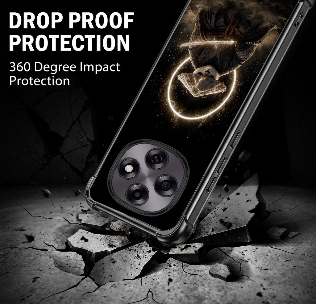Oppo F31 Pro 5G Warrior Panda Black Airbags Printed Back Case