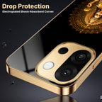 OnePlus 13s 5G Golden Maa Lakshmi Gold Electroplated Glass Phone Back Case