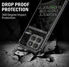 Motorola Edge 60 Pro 5G Money Power Dual-Tone Transparent Black Airbags Case