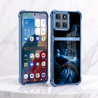Motorola Edge 60 Pro 5G Mahadev Divine Touch Dual-Tone Transparent Blue Airbags Case