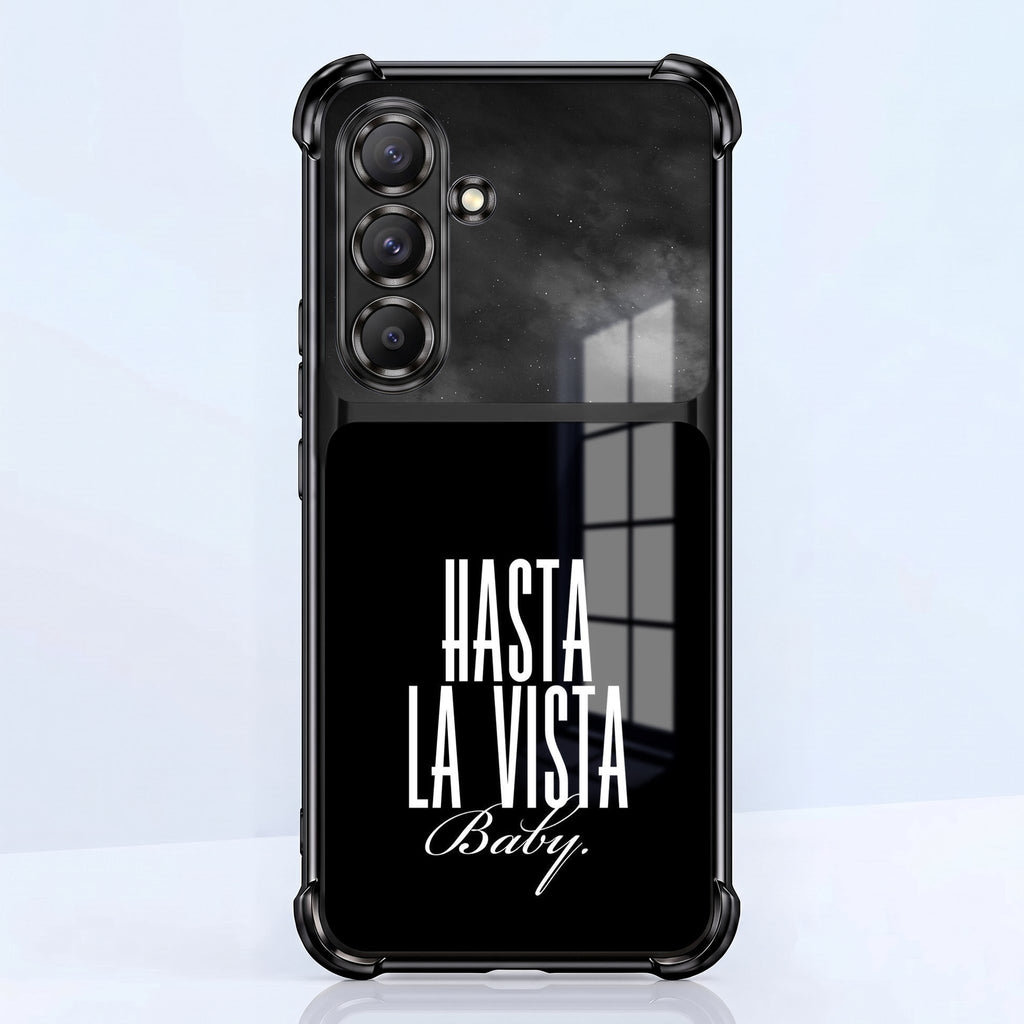 Samsung Galaxy A56 5G Hasta La Vista Dual-Tone Transparent Black Airbags Case