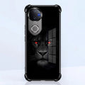 Vivo V50 5G Premium Black Lion Black Airbags Printed Back Case