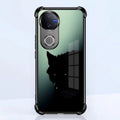 Vivo V50 5G Shadow Prowler Black Airbags Printed Back Case