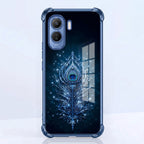 Vivo T5 Pro 5G Premium Peacock Feather Blue Airbags Printed Back Case