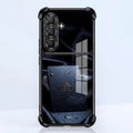 Samsung Galaxy A56 5G Ace King Dual-Tone Transparent Blue Black Airbags Case