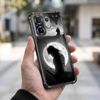 Vivo V60 5G Moonlit Ronin Dual-Tone Transparent Black Airbags Case