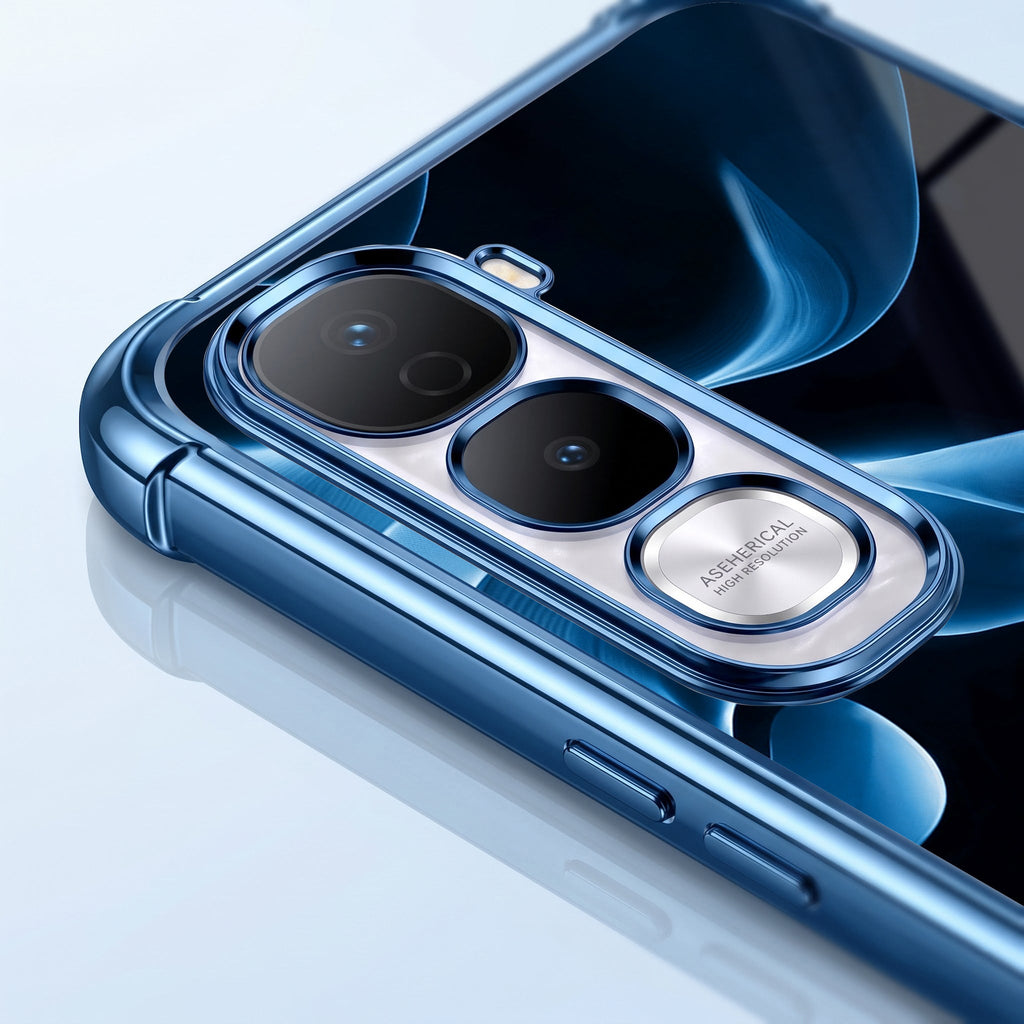 Vivo Y400 Pro 5G Premium Wave Blue Airbags Printed Back Case