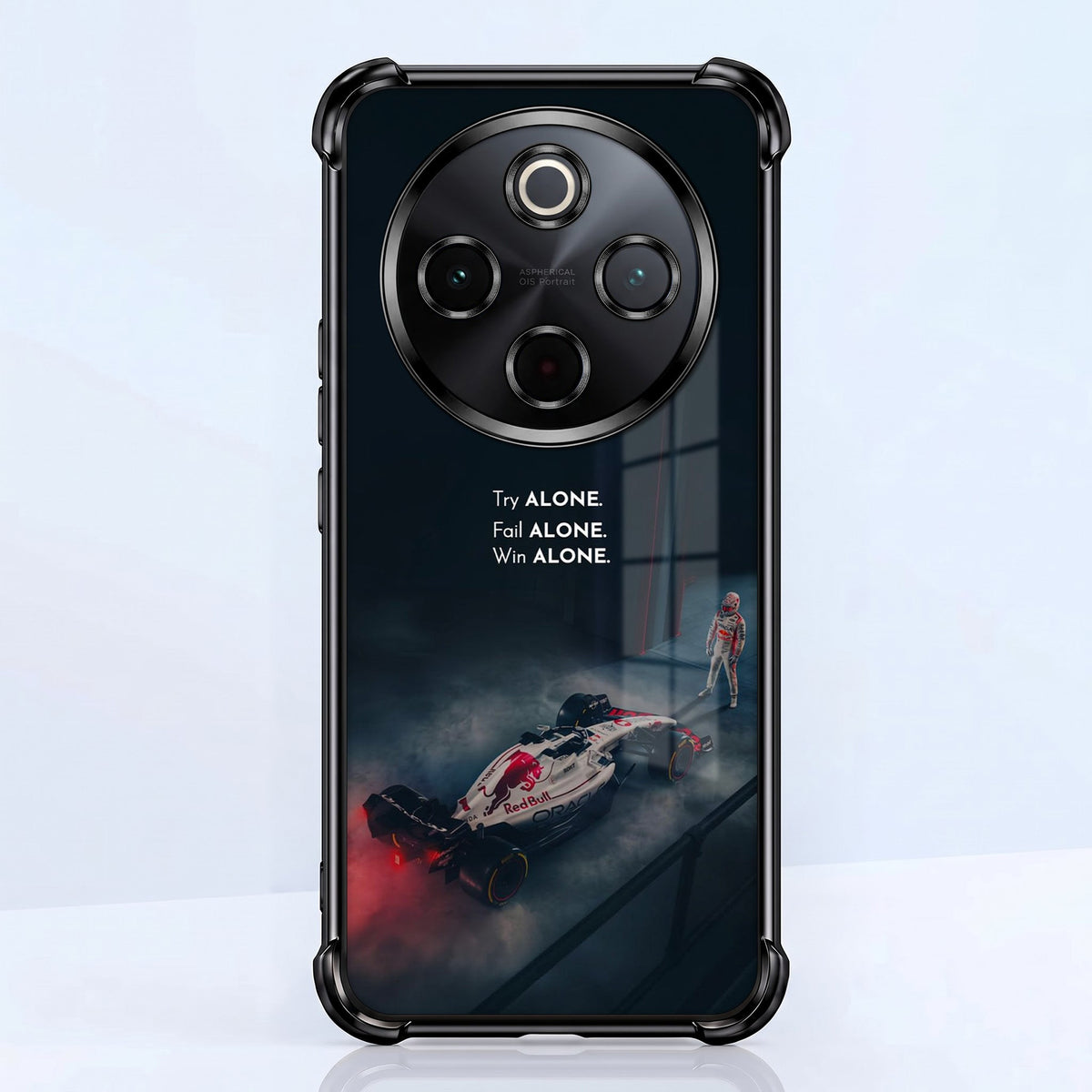Vivo T4 5G F1 Alone Black Airbags Printed Back Case