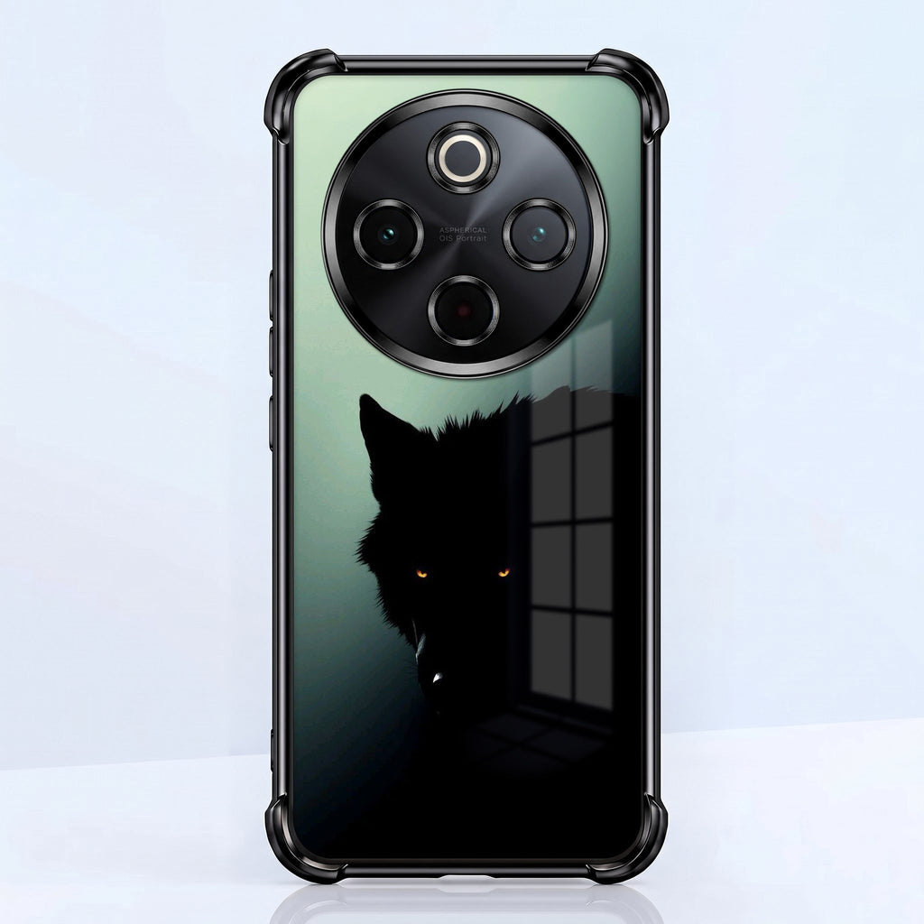 Vivo T4 5G Shadow Prowler Black Airbags Printed Back Case
