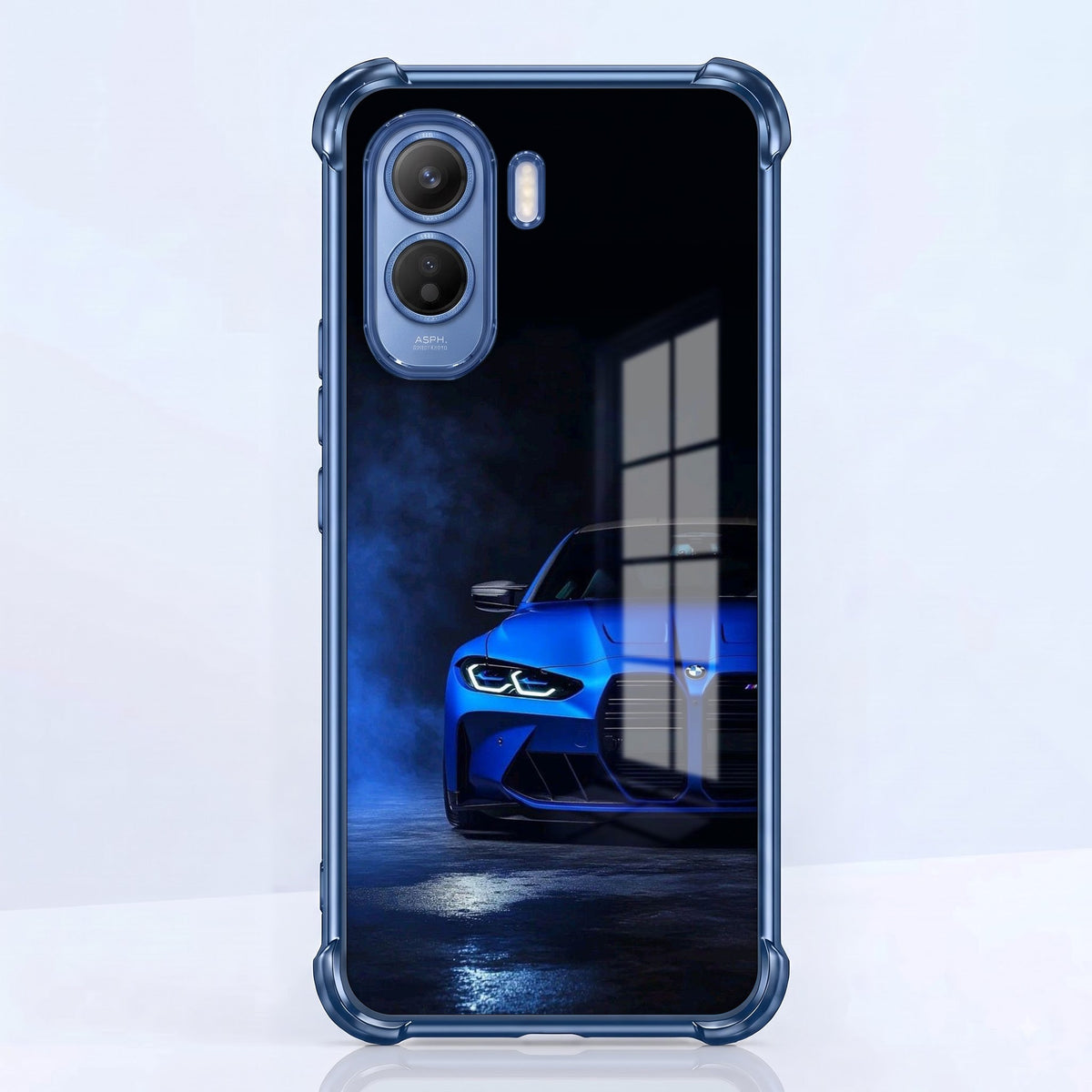 Vivo T5 Pro 5G BMW Sport Car Blue Airbags Printed Back Case