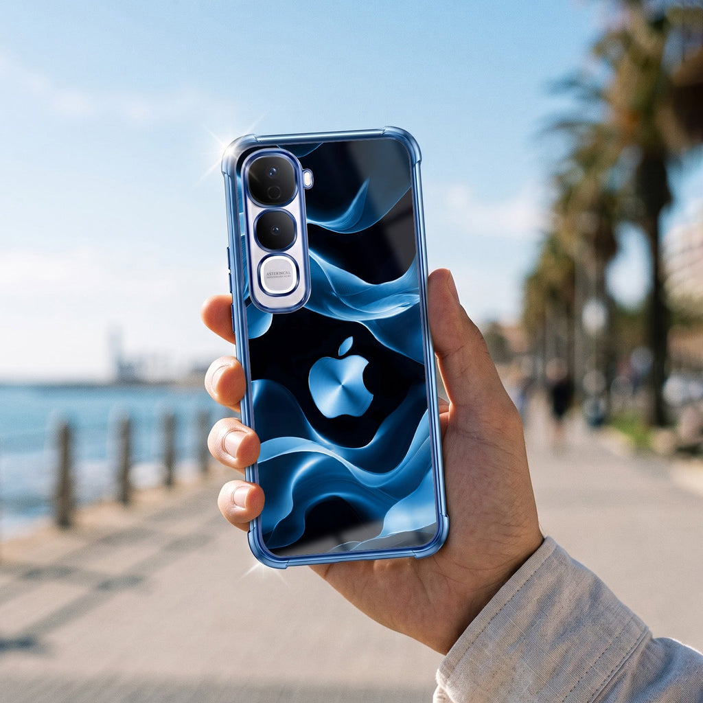 Vivo Y400 Pro 5G Premium Wave Blue Airbags Printed Back Case