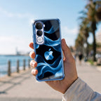 Vivo Y400 Pro 5G Premium Wave Blue Airbags Printed Back Case