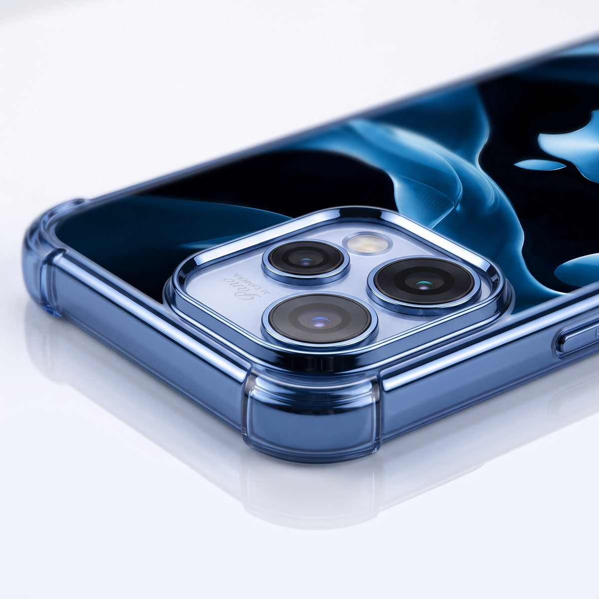 Oppo Reno 15 5G Premium Wave Blue Airbags Printed Back Case