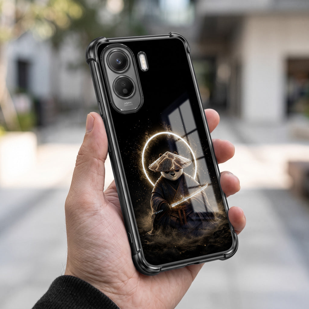 Vivo T5 Pro 5G Warrior Panda Black Airbags Printed Back Case
