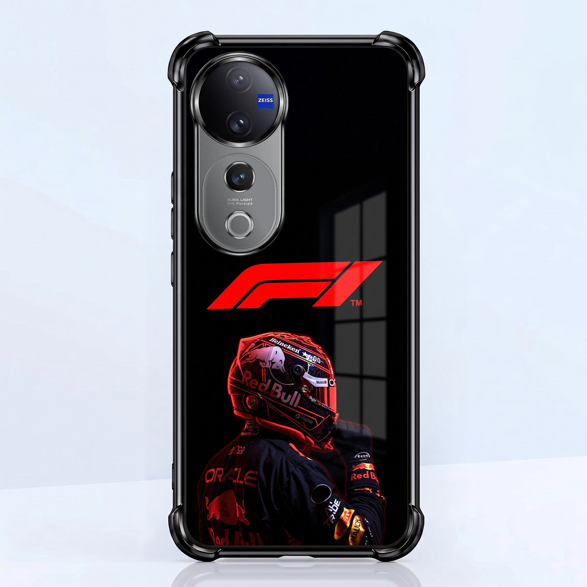 Vivo V40 Pro 5G F1 Rider Black Airbags Printed Back Case