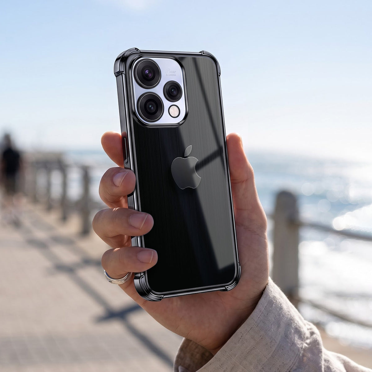 Oppo Reno 15 5G Premium Black Apple Black Airbags Printed Back Case