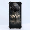 Vivo T4 5G Running Horses Black Airbags Printed Back Case