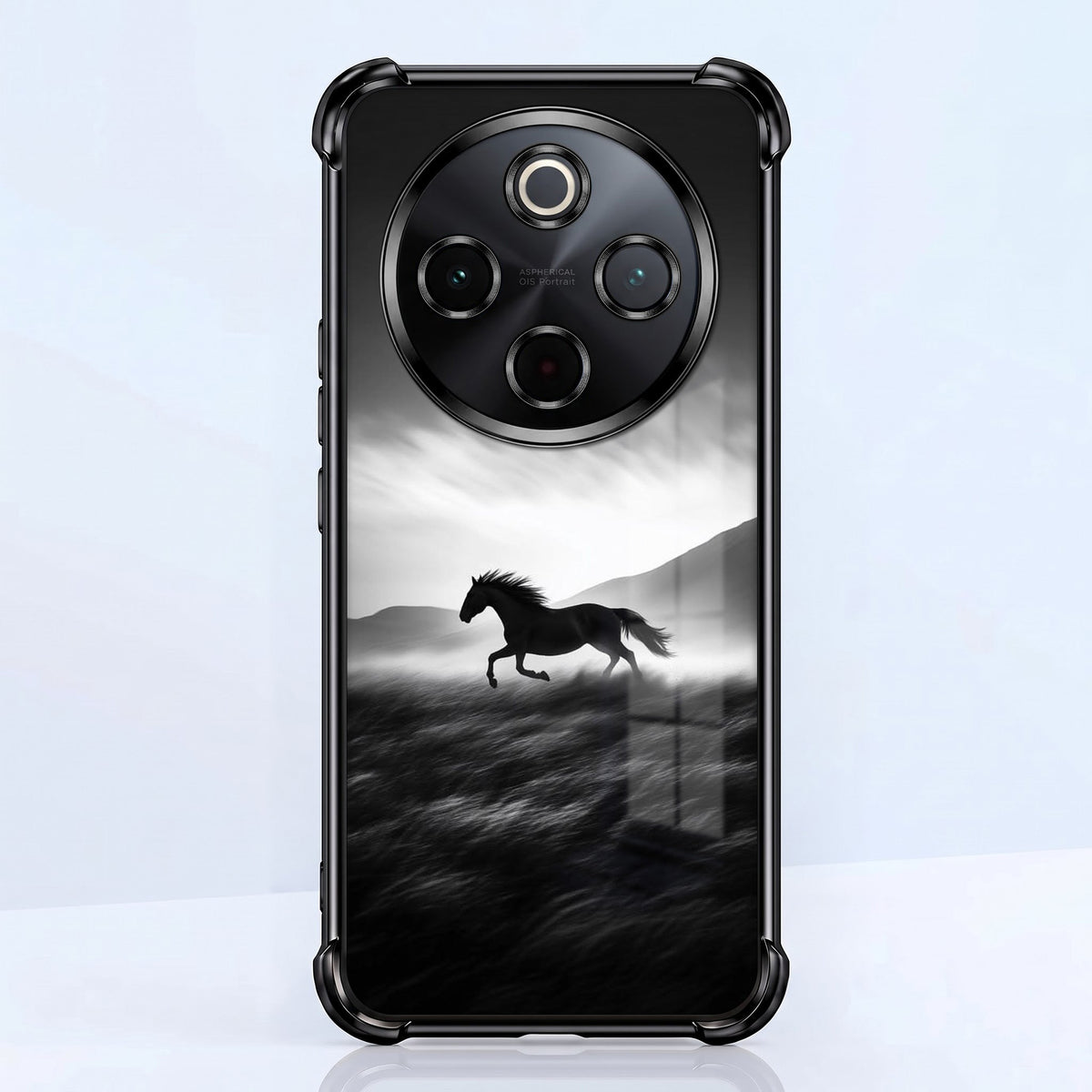 Vivo T4 5G Phantom Horse Black Airbags Printed Back Case