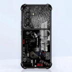 Samsung Galaxy A56 5G Dark Academia Dual-Tone Transparent Black Airbags Case