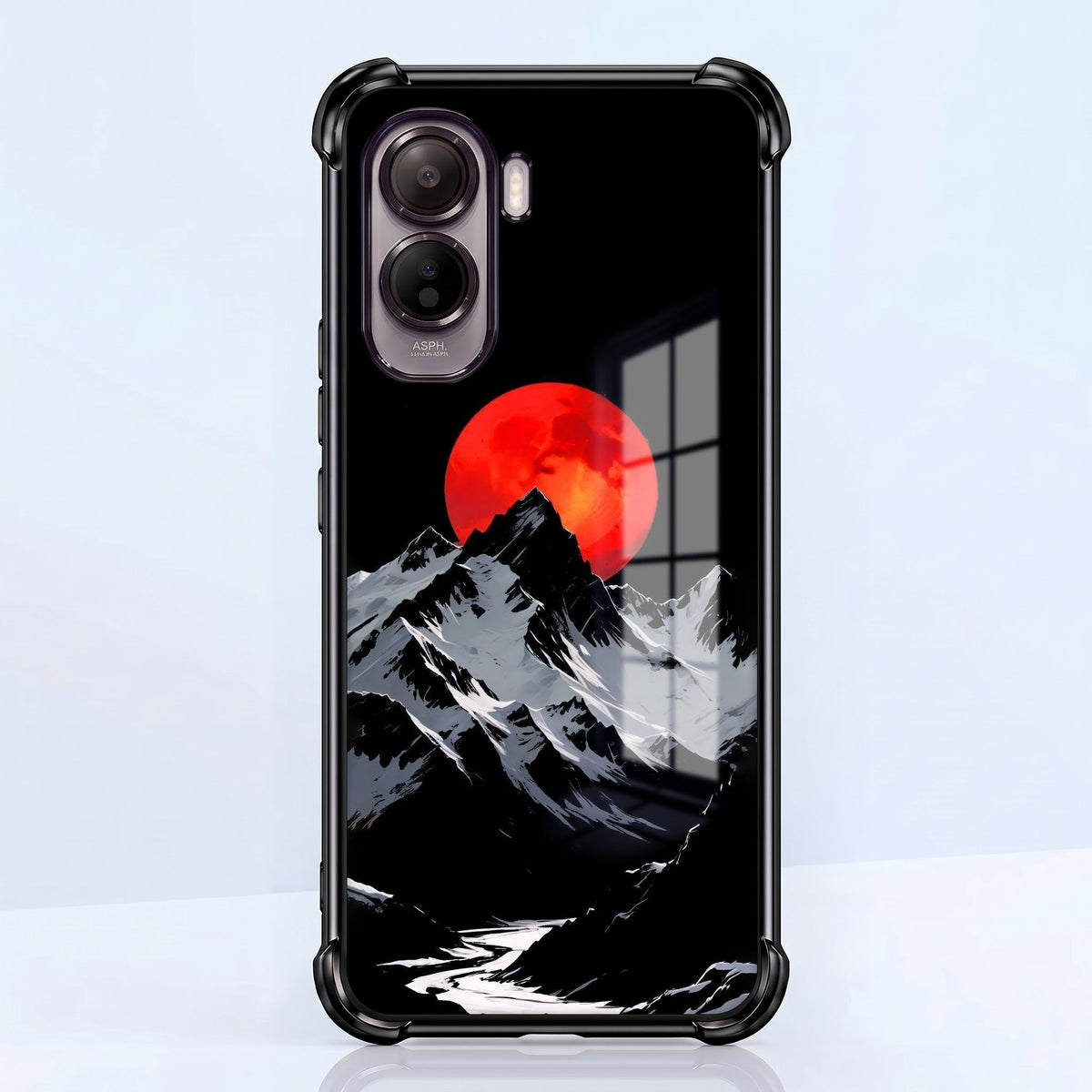 Vivo T5 Pro 5G Blood Moon Black Airbags Printed Back Case