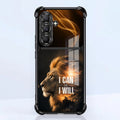 Samsung Galaxy A56 5G Rise of the King Dual-Tone Transparent Black  Airbags Case