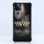 Vivo V40 Pro 5G Running Horses Black Airbags Printed Back Case