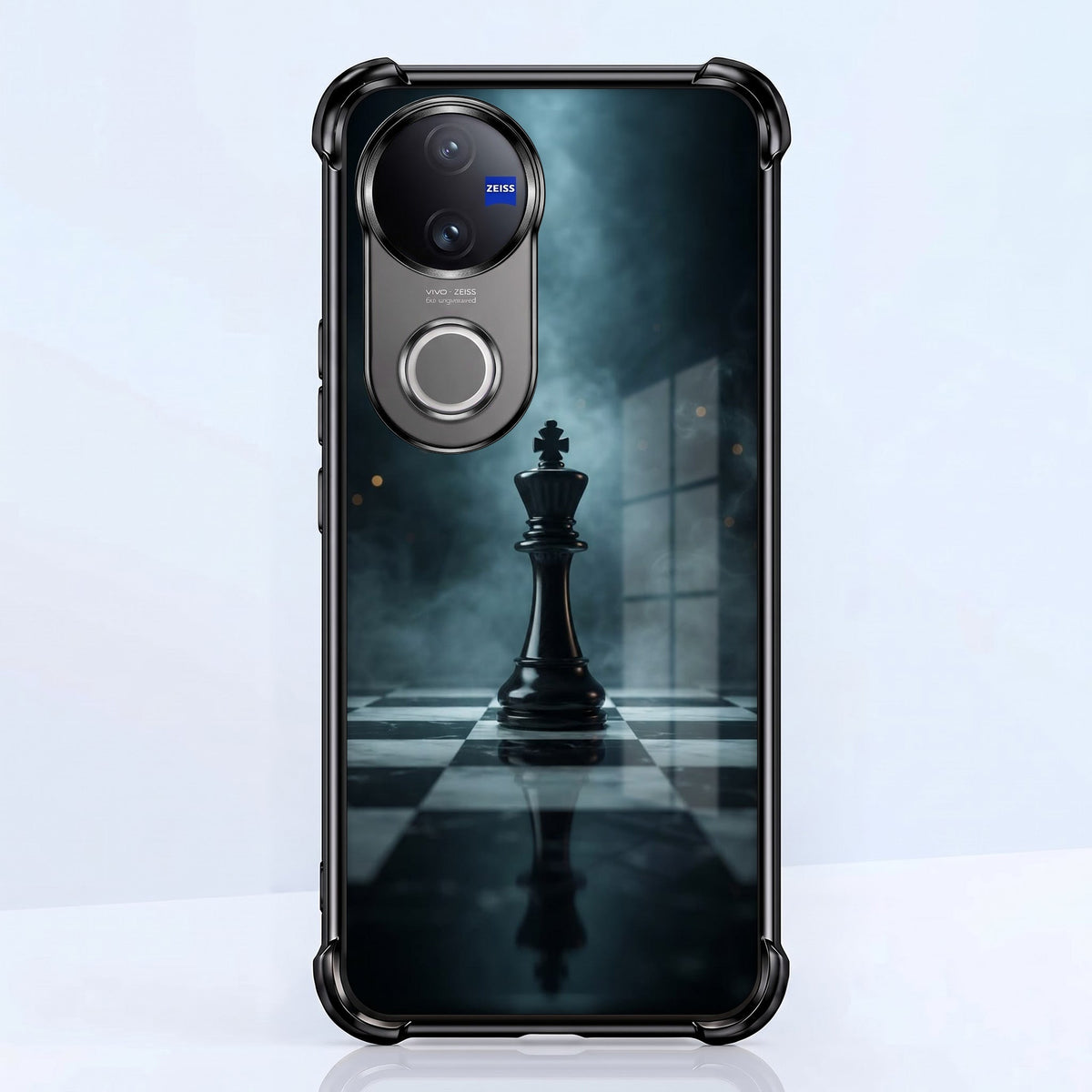 Vivo V50 5G Checkmate Black Airbags Printed Back Case