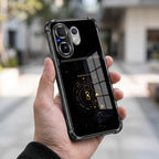 Vivo V60 5G Infinity Manifestation Dual-Tone Transparent Black Airbags Case