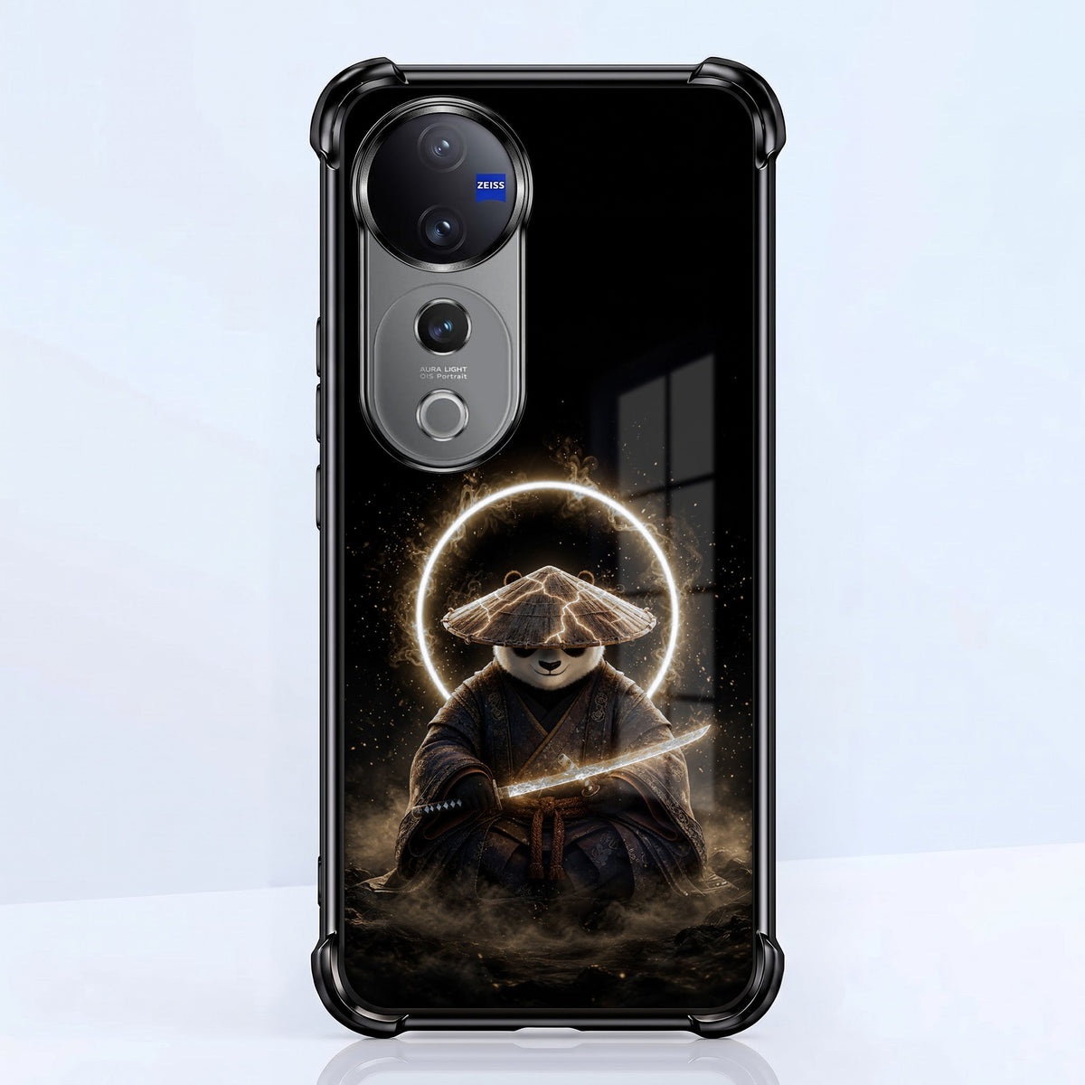 Vivo V40 Pro 5G Warrior Panda Black Airbags Printed Back Case