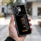 Vivo V60 5G Silent Buddha Dual-Tone Transparent Black Airbags Case