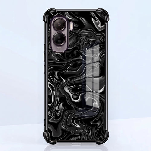 Vivo T5 Pro 5G Dark Swirl Black Airbags Printed Back Case