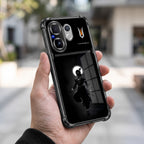 Vivo V60 5G Vasudev Spiritual Shadow Dual-Tone Transparent Black Airbags Case