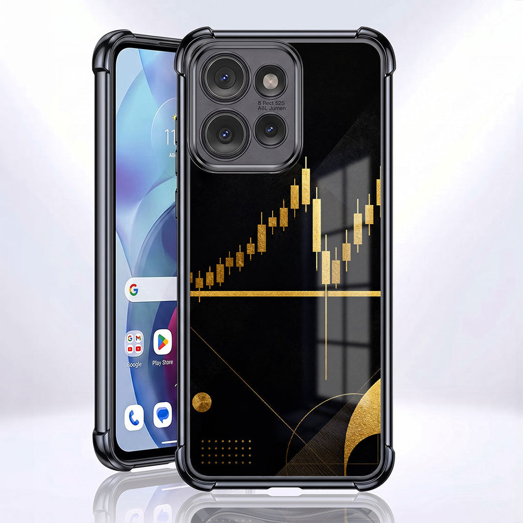 Motorola Edge 50 Neo 5G Trading Candles Black Airbags Printed Back Case