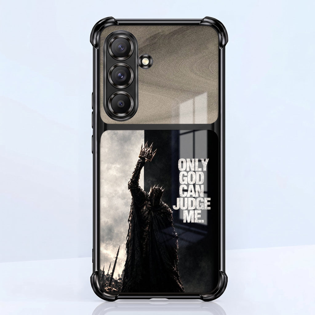Samsung Galaxy A36 5G Divine Justice Dual-Tone Transparent Black Airbags Case