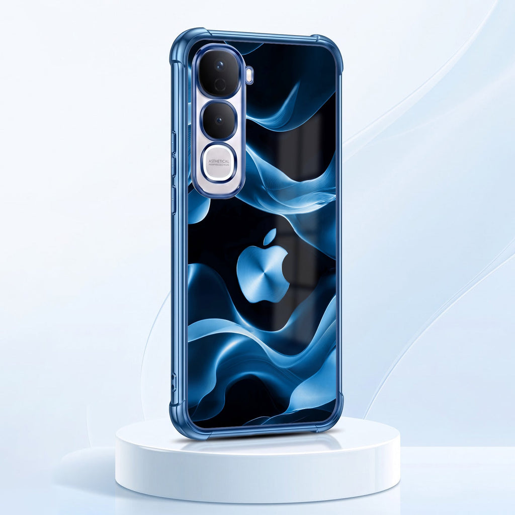 Vivo Y400 Pro 5G Premium Wave Blue Airbags Printed Back Case