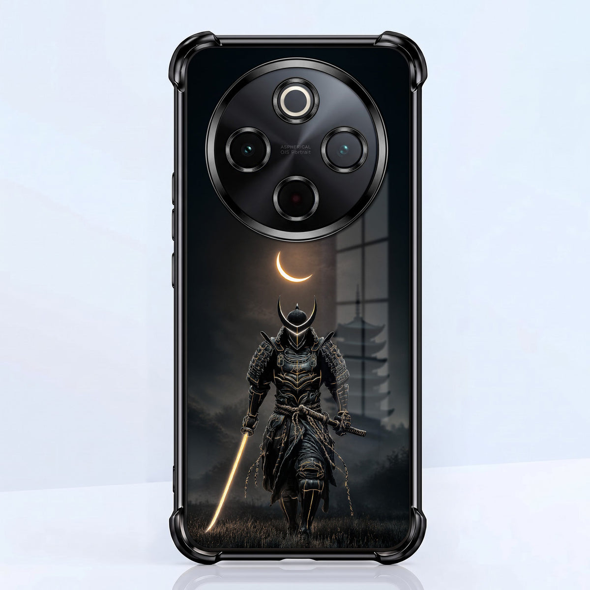 Vivo T4 5G Samurai Warrior Black Airbags Printed Back Case