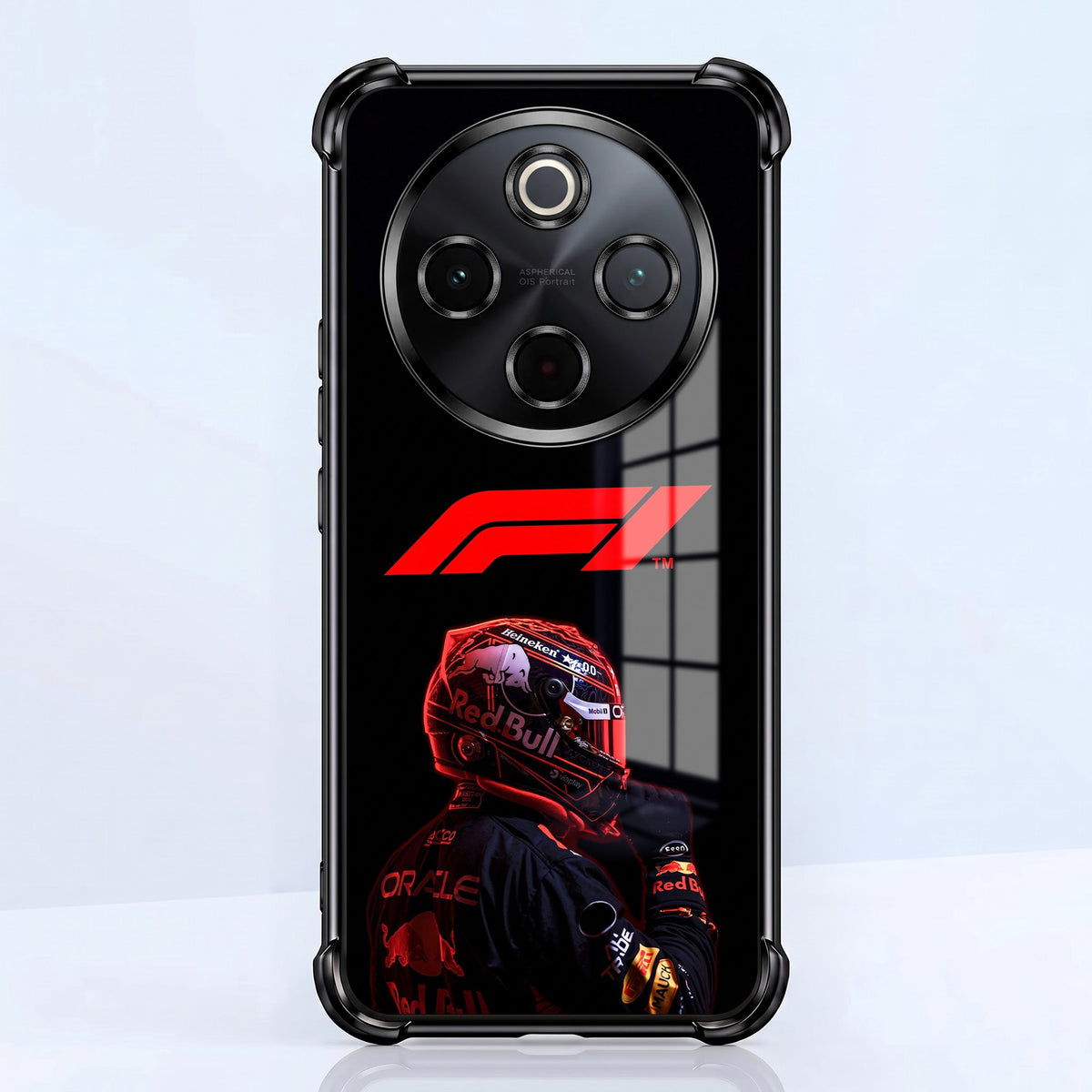 Vivo T4 5G F1 Rider Black Airbags Printed Back Case