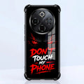 Vivo T4 5G Don't Touch My Phone Black Airbags Printed Back Case