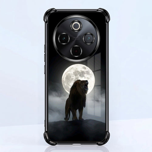 Vivo T4 5G Lunar Wolf Black Airbags Printed Back Case