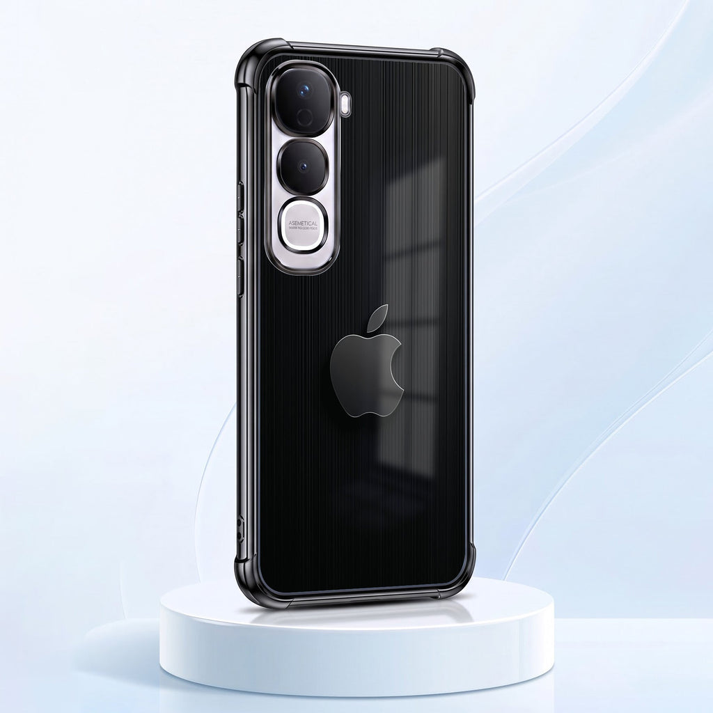 Vivo Y400 Pro 5G Premium Black Apple Black Airbags Printed Back Case