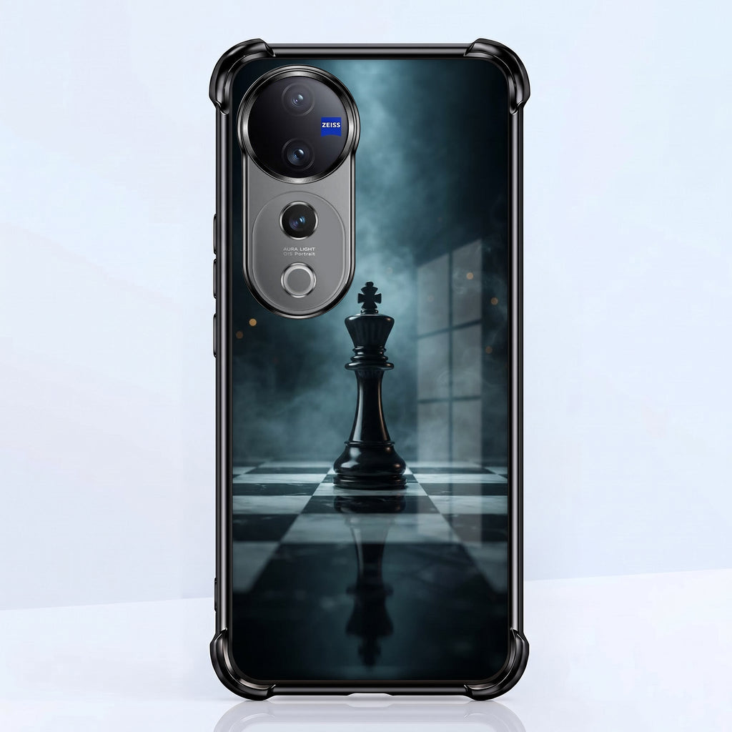 Vivo V40 Pro 5G Checkmate Black Airbags Printed Back Case