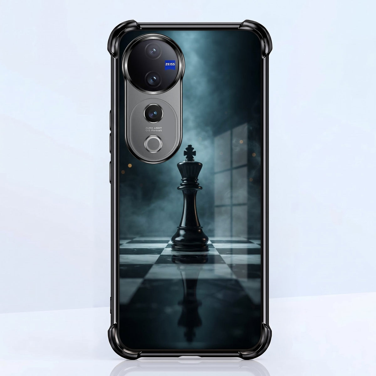 Vivo V40 Pro 5G Checkmate Black Airbags Printed Back Case