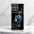 Motorola Edge 60 Pro 5G Cyberpunk Reaper Dual-Tone Transparent Black Airbags Case