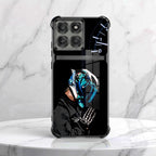 Motorola Edge 60 Pro 5G Cyberpunk Reaper Dual-Tone Transparent Black Airbags Case